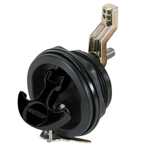 Whitecap Marine Boat 3-inch T-Handle Latch Key Locking Nylon BLACK/BLACK - Picture 1 of 4