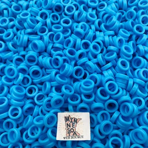 400 NEW Knex Blue Spacer Washers Bushings - Standard K'nex Parts - Picture 1 of 2