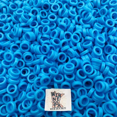 400 NEW Knex Blue Spacer Washers Bushings - Standard K'nex Parts - Image 1 of 2