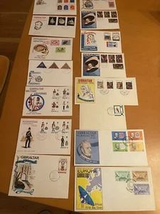 GIBRALTAR 15 DIFFERENT FIRST DAY COVERS 1975-1979,XF Condition, - Picture 1 of 12