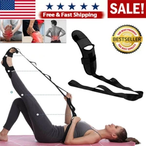 Yoga Band Flexibility Stretch Leg Fascia Stretcher Strap Ballet Gym Trainer US - Picture 1 of 18