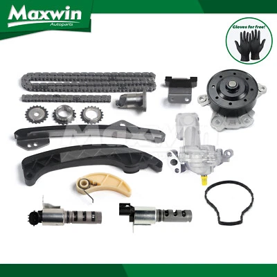 Timing Chain Kit Oil Water Pump Solenoid Fit 09-19 Toyota Matrix Scion 1.8L - Image 1 of 4