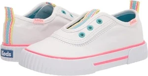 NEW Keds Topkick Wash Casual Slip On Shoes Sneakers White KK164525 Girls Size 12 - Picture 1 of 10