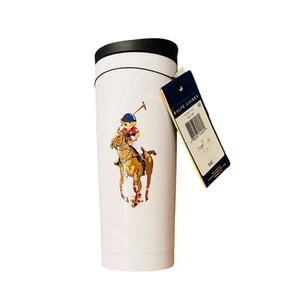 Ralph Lauren polo bear Tumbler Mug White htf rare on pony preppy old money NWT - Picture 1 of 8
