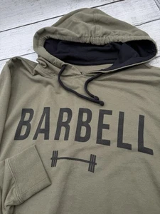 Barbell Apparel Hoodie Men's Size Small Green Pullover Performance Sweater - Picture 1 of 4