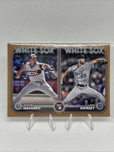 2024 TOPPS UPDATE GOLD EDGAR NAVARRO LANE RAMSEY 1976/2024 CHICAGO WHITE SOX - Picture 1 of 2
