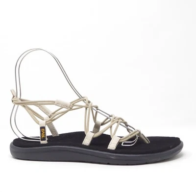 Sandalias planas Teva Voya Infinity con tiras beige claro talla 10 para mujer Foto 1 de 4