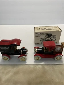 Vintage ERTL Die-Cast 1918 Ford Runabout Car Bank Renningers Plus Other Car - Picture 1 of 7