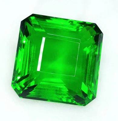 130+ Ct Certified Green Amethyst Loose Gemstone Square Cut A+Quality Gems R774 - Image 1 of 4