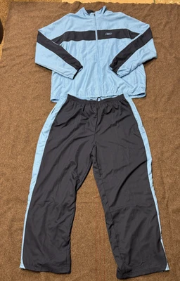 Traje de chándal vintage Y2K Reebok para hombre talla 2XL azul sobre azul Foto 1 de 4