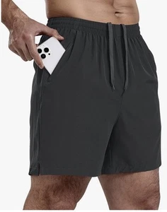 Men's Athletic Running 5 Inch,Gym Workout Shorts for Men Lightweight Active XL - Picture 1 of 2