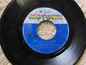 VINTAGE DIANNA ROSS AND THE SUPREMES & THE TEMPTATIONS A PLACE IN THE SUN 45 RPM - Picture 1 of 2