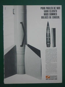 80er PUB SNPE EXPLOSIVPULVER ANTRIEB MUNITION KANONE 155 GCT FRANZÖSISCHE ANZEIGE - Bild 1 von 1