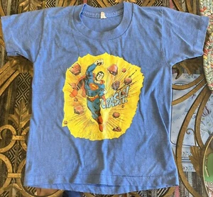 Vintage 1980s Superman Underoos T-shirt Medium 6-8 Made in USA - Picture 1 of 6