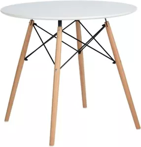 Esstisch rund Küchentisch Esszimmertisch Tisch Rundtisch weiß skandinavisch - Bild 1 von 9