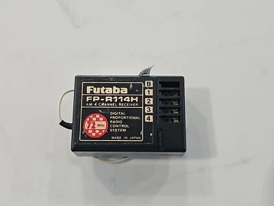 Really Nice Futaba R114H FP-R114H AM 72mhz RC Airplane Receiver RX  - Image 1 of 4