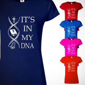 Jesus Cross Religious Women T-Shirt Christian Faith Bible Love New Gift Tee USA - Picture 1 of 11