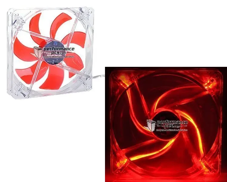 Phobya G-Silent 14 1100rpm Red LED Fan 140x140x25mm 79083 4049469121570 - Image 1 of 1