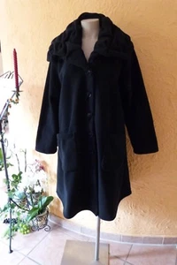 BORIS INDUSTRIES Abrigo Fleece EDEL Cuello Smok 48 50 CE ¡NUEVO! negro LAGENLOOK - Imagen 1 de 7