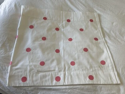 Cenefa panel cortina forrada a lunares Pottery Barn Kids PBK rosa y blanco 52 X 24 Foto 1 de 4