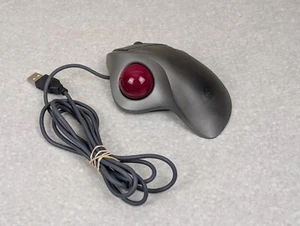 LOGITECH T-BB18 TrackMan Wheel Marble Mouse USB Corded Trackball Ball - Tested - Picture 1 of 5