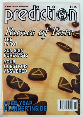 Prediction Magazine November 1996 Runes of Fate The Tarot Sun Sign Forecasts - Image 1 of 2