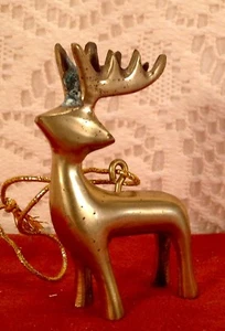 Beautiful Solid Brass Deer or Elk or Moose Miniature  - Picture 1 of 5