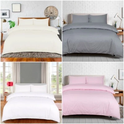 100% EGYPTIAN COTTON QUILT COVER BEDDING SINGLE DOUBLE SUPER KING SIZE BEDDING