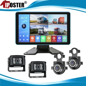 9" DVR FM BT Mirrorlink Monitor Mirror Side Mound Camera 1080P Backup Camera - Picture 1 of 14