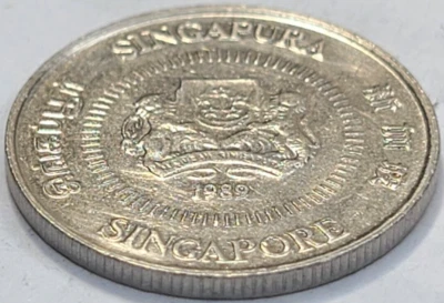 1989 Singapore 10 Cents KM# 51 US SELLER COMBINED SHIPPING - Image 1 of 2