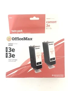 OfficeMax Canon 3e Tintenstrahlpatrone Schwarz 2er Pack - Bild 1 von 2
