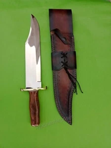 Anpassbares handgefertigtes Alamo Musso Messer Full Tang Bowie Jagd D2 Stahl - Bild 1 von 5