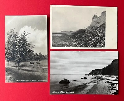 3 x Foto AK GÖHREN auf Rügen um 1930/57 Drachenhaus und Strand  ( 141521 - Bild 1 von 2