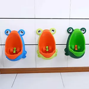 Frog Potty Kids Toddler Training Urinal for Boys Toilet with Funny Aiming Target - Picture 1 of 15
