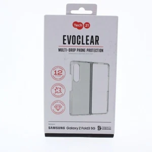 Tech21 Evo Clear Case  for Galaxy Z Fold3 5G Clear - Picture 1 of 4
