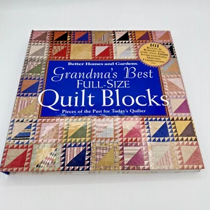Better Homes and Gardens Grandma's Best Full-Size Quilt Blocks Hardcover Book - Imagen 1 de 8