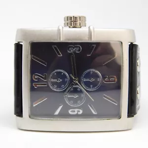 Accutime Watch Corp Silver Tone Case Quartz Analog Men's Watch New Battery - Picture 1 of 9