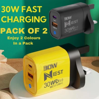 For iPhone 15 16 14 13 12 11 Pro XR  Fast Charging 22.5W USB-C PD Plug Charger - Image 1 of 4