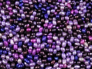 Freshwater Pearls 50pc Rice 5-7mm Lilacs/Purples Irregular Jewelry - Bild 1 von 2