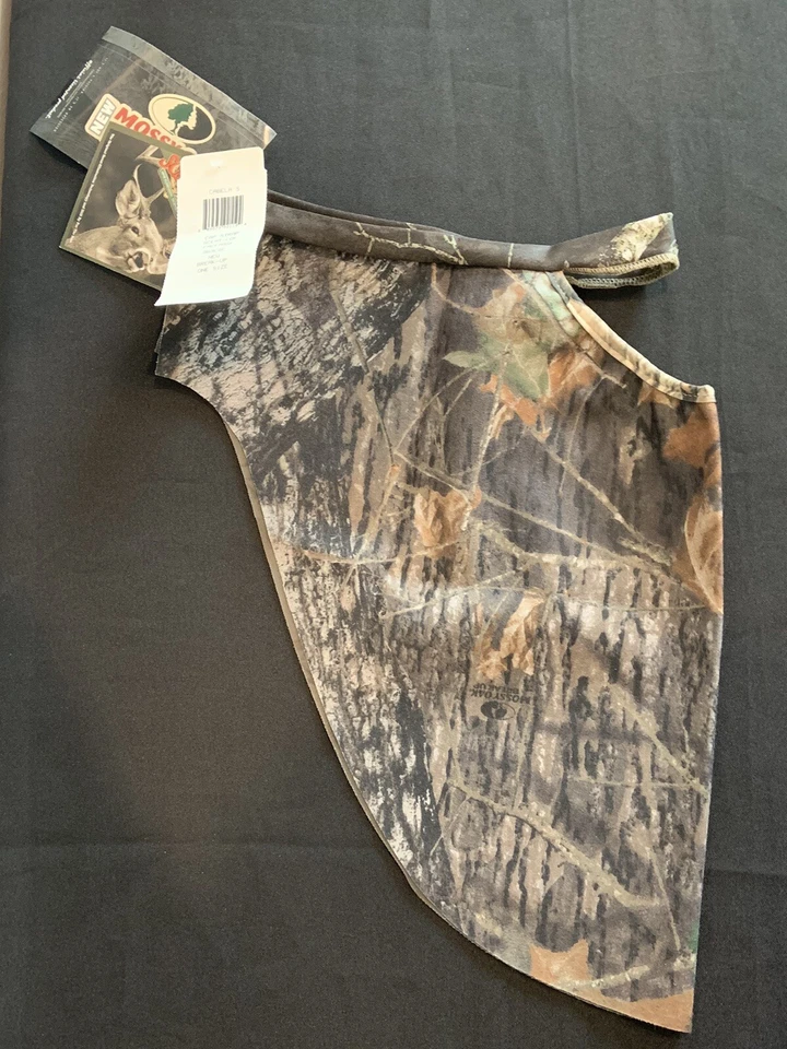 NOS Cabelas Mossy Oak Hunting Cap Strap Face Mask Men One Size Camo Made USA - Image 1 of 4