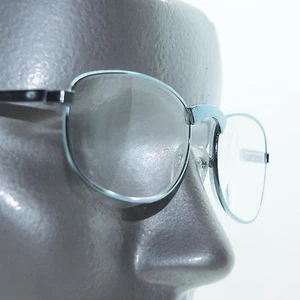 Aqua Blue Metal Frame Classic Petite Oval Reading Glasses +3.50 Lens  - Picture 1 of 3