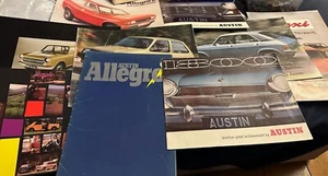 VINTAGE CAR SALES BROCHURES ;COLLECTION OF AUSTIN ALLEGRO/MORRIS/METRO/MINI/1800 - Picture 1 of 6