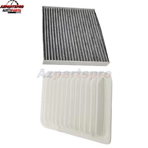 Engine + Carbon Cabin Air Filter for Toyota Corolla 2009-2019 L4 1.8L USA Mfg. - Picture 1 of 10