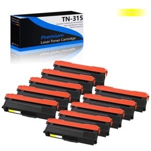 10PK Yellow TN315 Color Toner Cartridge for Brother DCP-L8400CDN DCP-L8450CDW - Picture 1 of 5