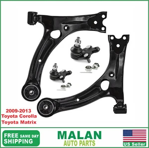 4 Pcs RH & LH Control Arm & Ball Joint Kit for 2009-2013 Toyota Corolla & Matrix - Picture 1 of 7