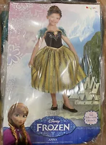 Disguise Disney Frozen Anna Coronation Deluxe Child Costume Size 4-6X New - Picture 1 of 10