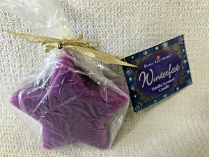 Papel Giftware Purple Star Winterfest Vanilla Scented Candle  3-1/2  NEW (F356) - Picture 1 of 8