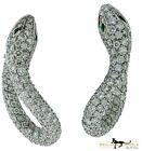 BOUCHERON Diamond Earrings with Emerald Eyes, Gorgeous 10 Total Carats