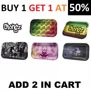 Chongz Rolling Trays Small Medium Station Table for Grinders Papers Tips - Picture 1 of 10