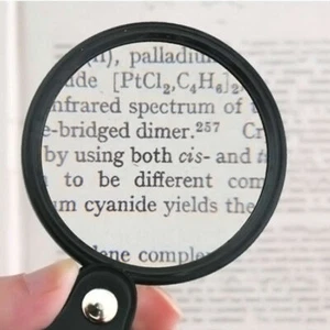 2Pcs Mini 10X Reading Magnifying Glass Folding Pocket Handheld Jewelry Magnifier - Picture 1 of 5